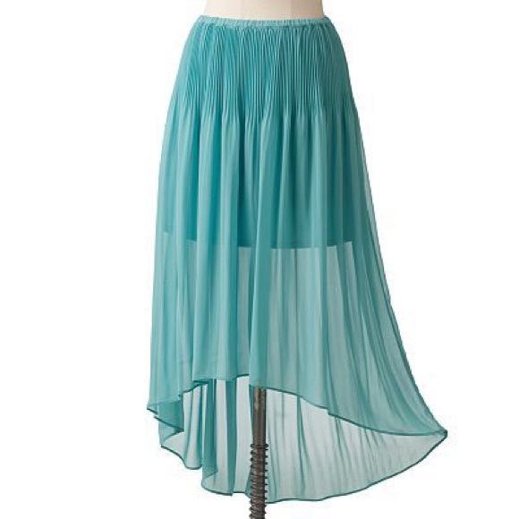 LC Lauren Conrad Hi-Low Maxi Skirt - Picture 2 of 8